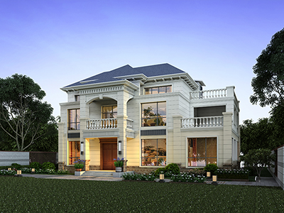 二层房子设计图大全 两层BZ2590-简欧风格