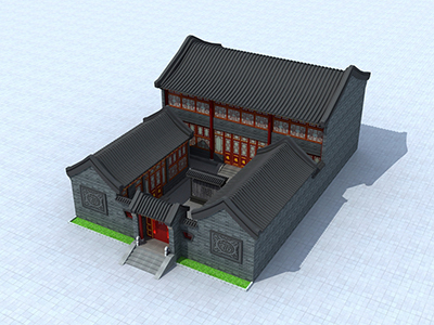 新农村四合院设计图纸 房屋设计HZ012-新古典风格